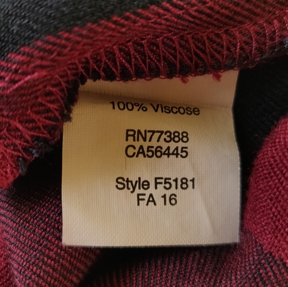 Madewell Buffalo Plaid Red Black Dress - Picture 8 of 8